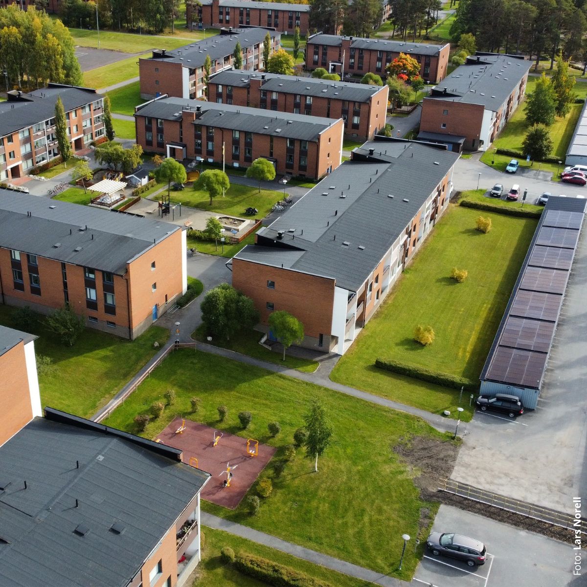 Foto över Brf Kusken. Foto: Lars Norell