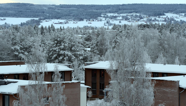 Taptogränd sett från höghuset. Foto: Lars Norell